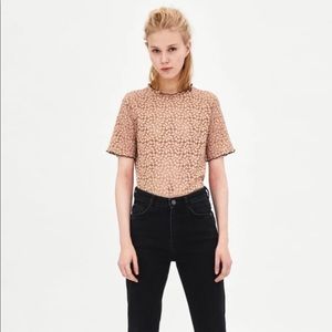 NWT ZARA Lace Blouse